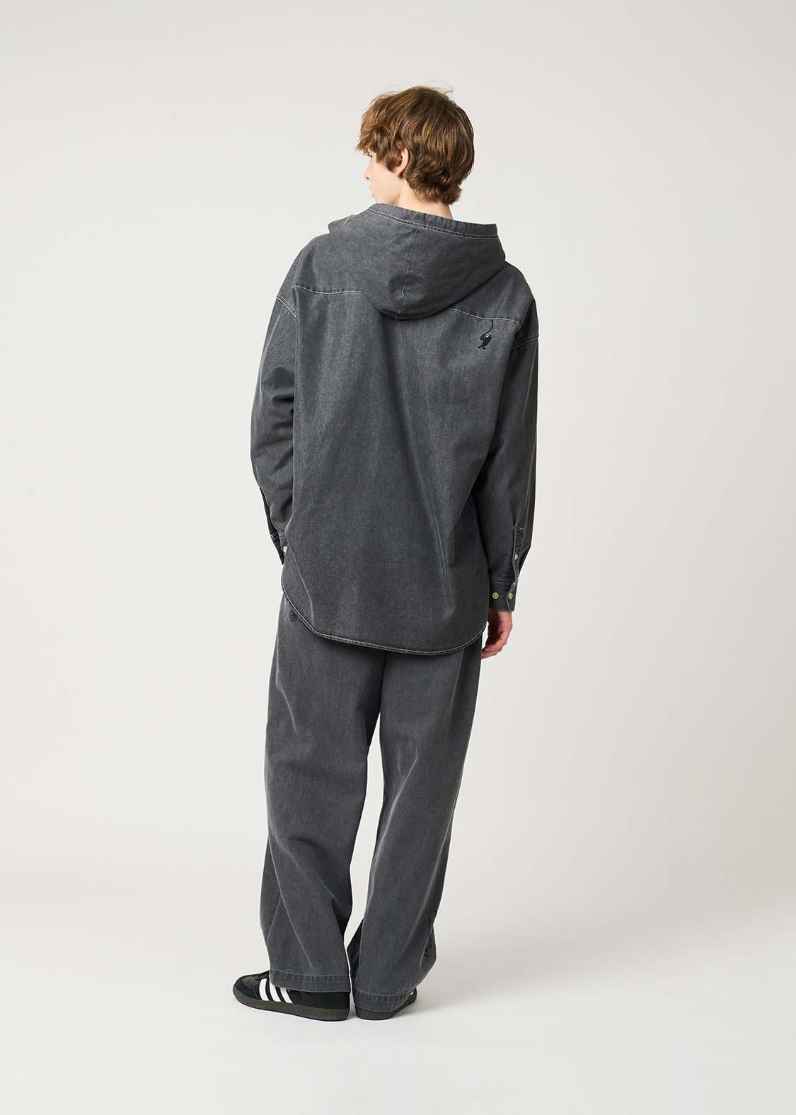 Beautiful Shadow Shinobi | Denim Big Hooded Shirt - Image 8