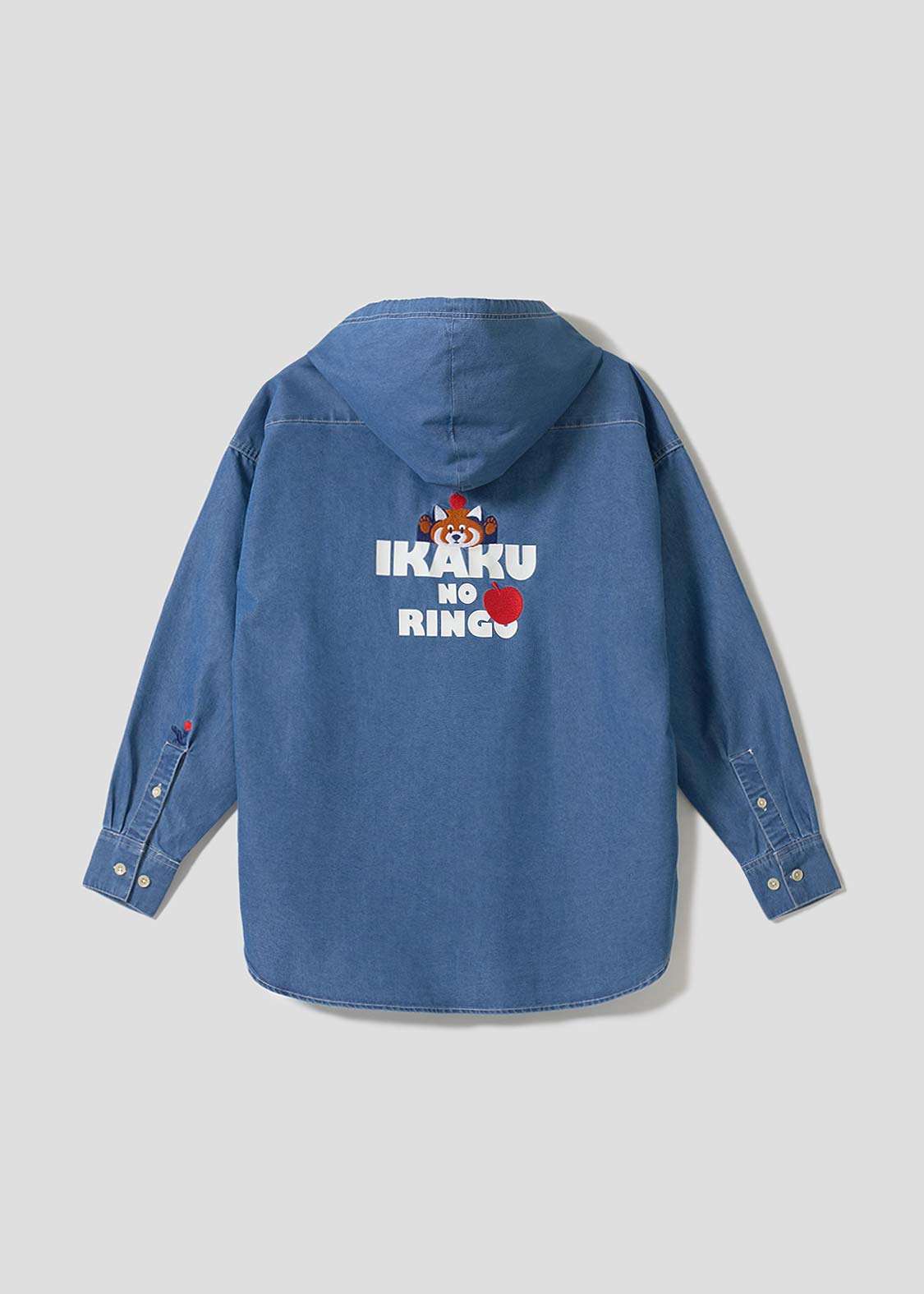 Ikaku Noringo | Denim Big Hooded Shirt - Image 2