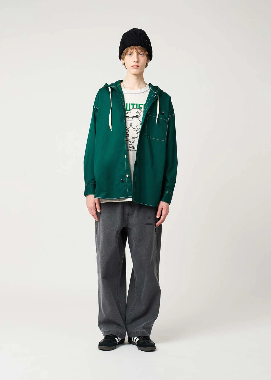 Beautiful Shadow Shinobi | Big Hooded Shirt - Image 8