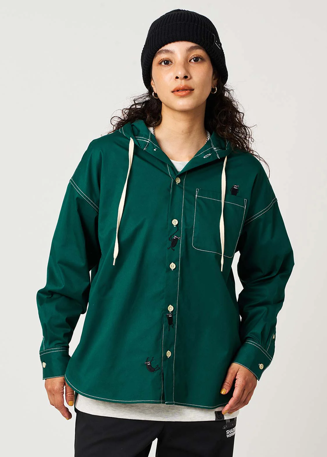 Beautiful Shadow Shinobi | Big Hooded Shirt - Image 9