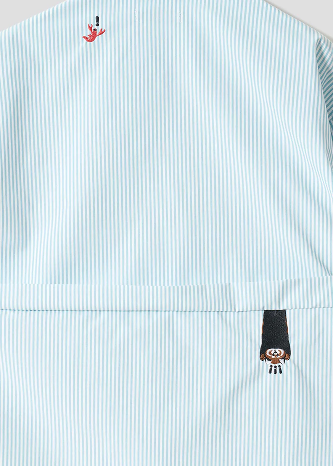 Ikaku Bikkuri Hatena | Loose-Fitting Shirt With Contrasting Stripes - Image 4