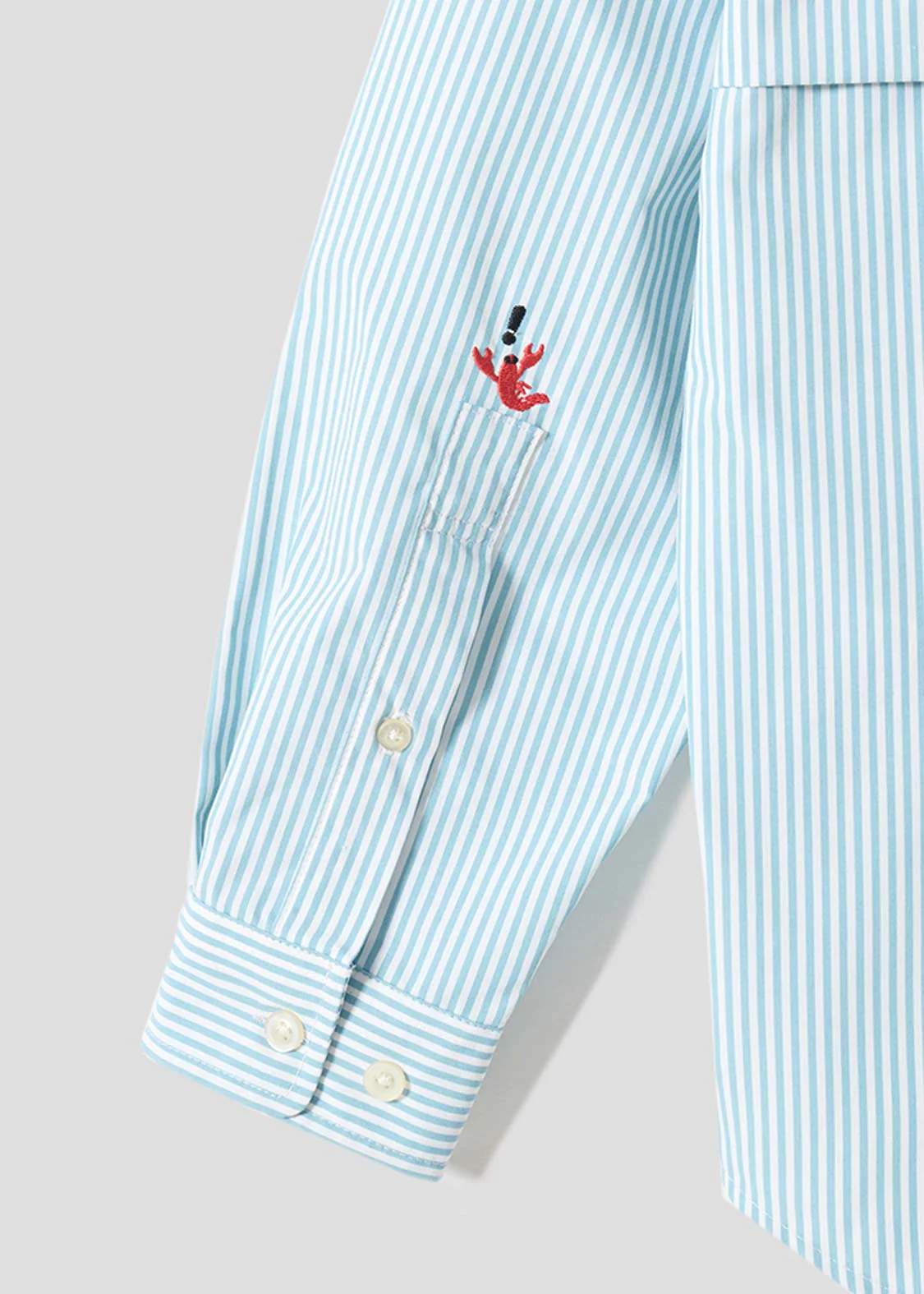 Ikaku Bikkuri Hatena | Loose-Fitting Shirt With Contrasting Stripes - Image 5