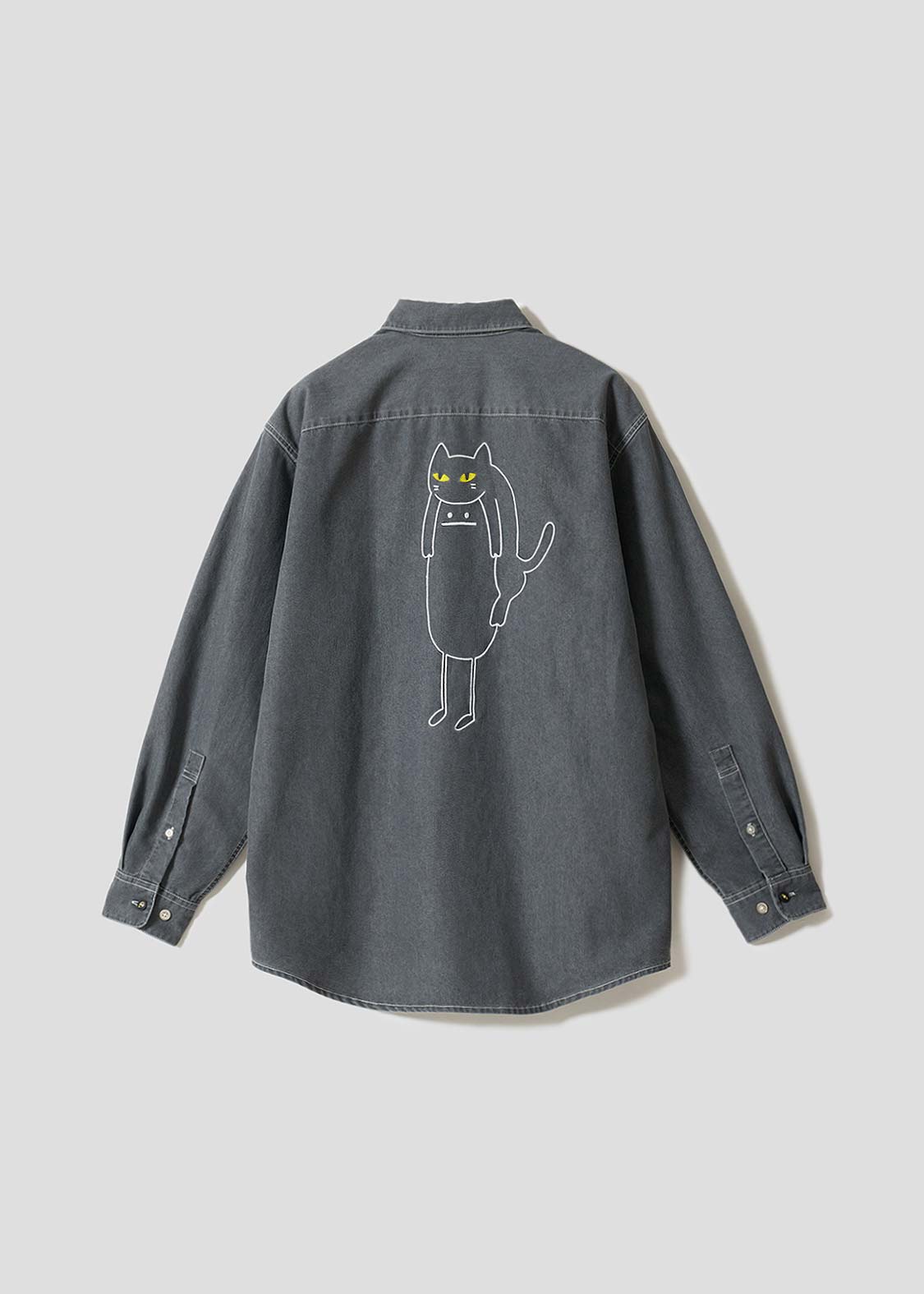 Neko Kaburi Beautiful Shadow | Loose Denim Shirt
