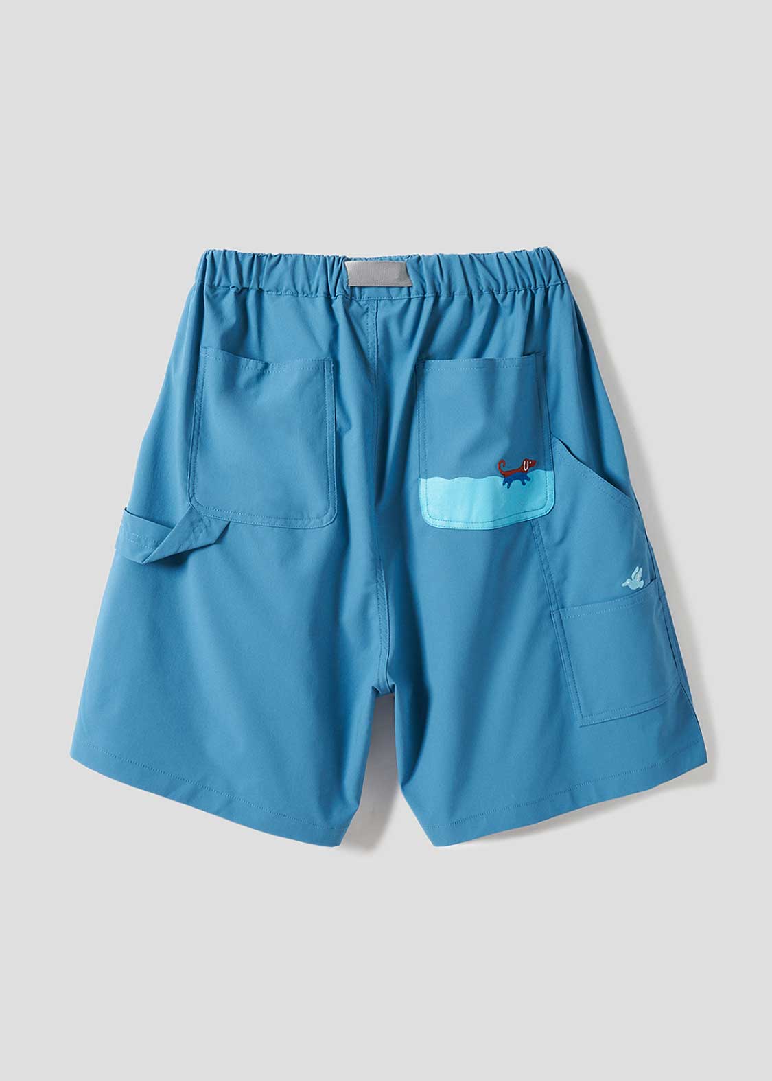 Nagasugiru Inu Playing With Waves | Water-Repellent Painter Shorts - Image 2