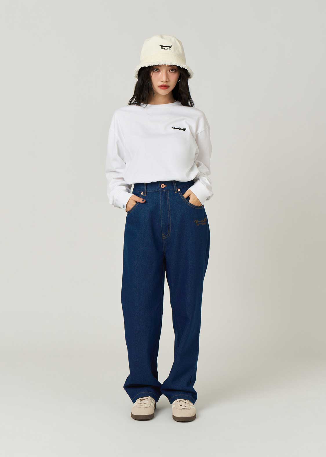 Nagasugiru Inu Friends From Another World | Straight Denim Pants - Image 10