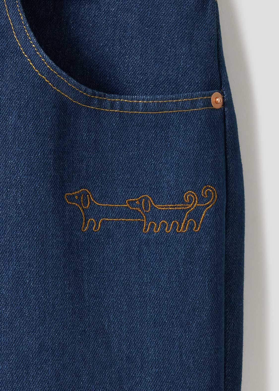 Nagasugiru Inu Friends From Another World | Straight Denim Pants - Image 3