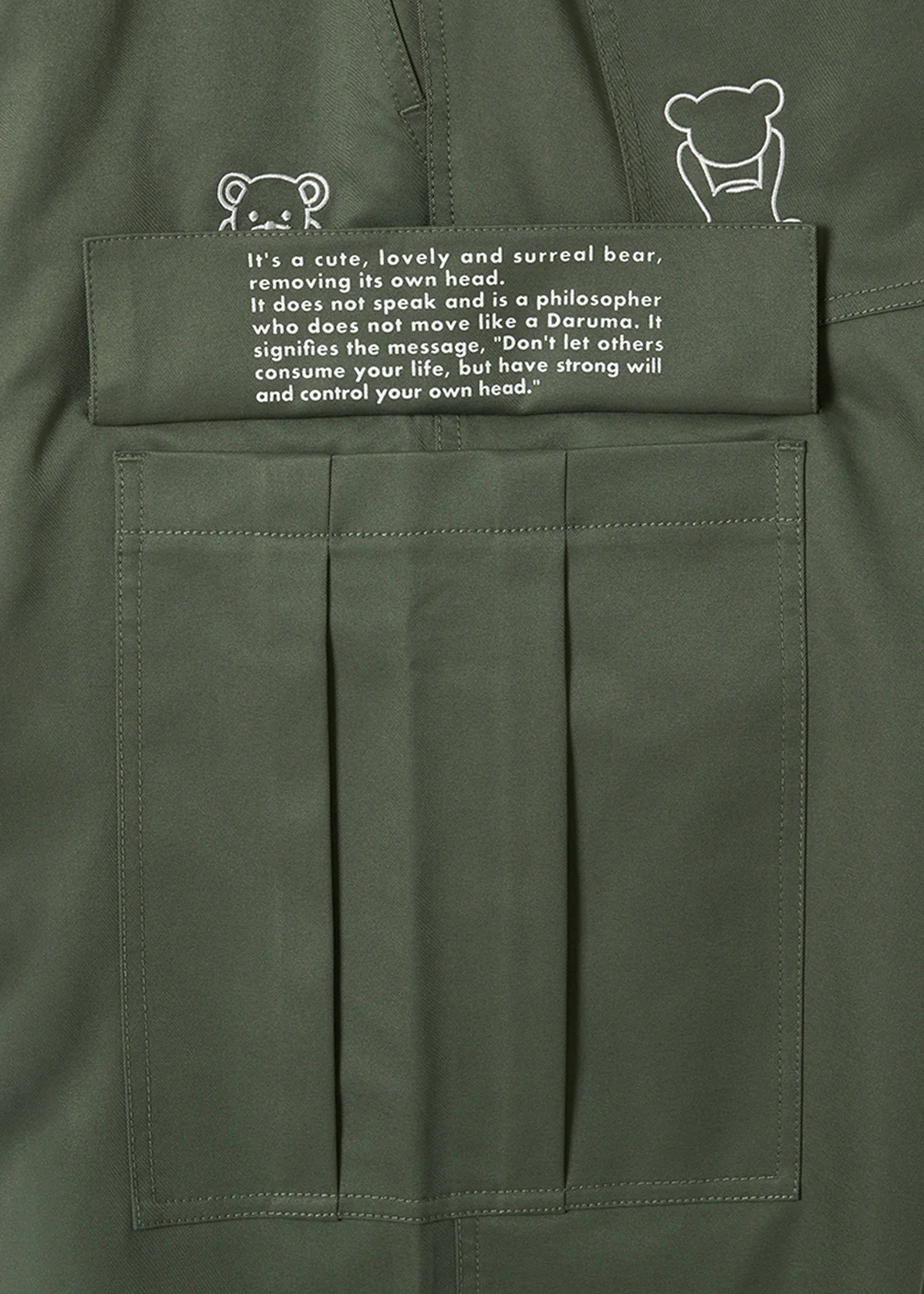 Control Bear - Green | Cargo Pants - Image 3