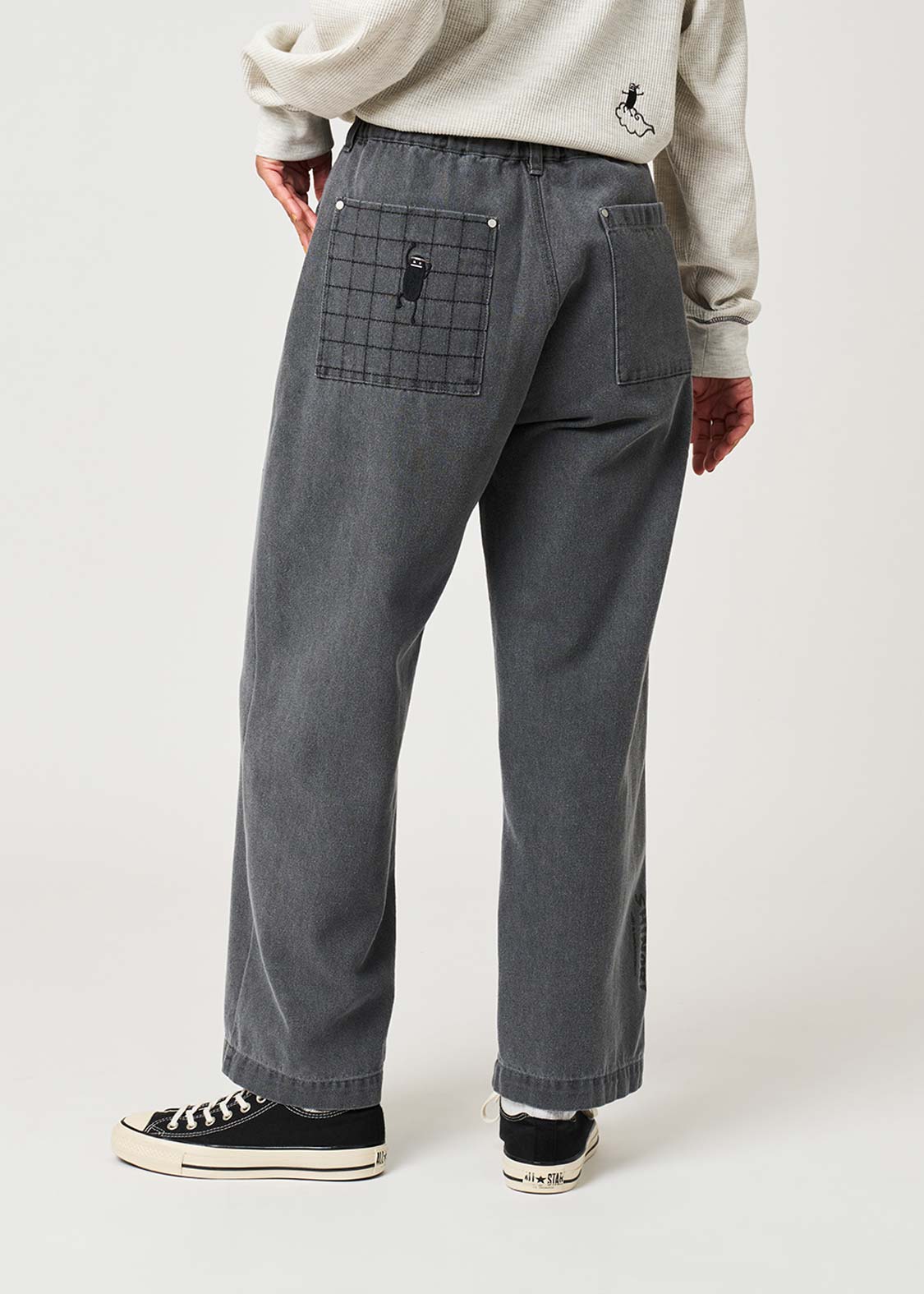 Beautiful Shadow Shinobi | Wide Denim Pants - Image 6