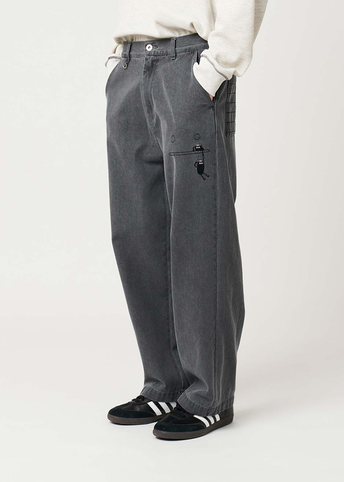 Beautiful Shadow Shinobi | Wide Denim Pants - Image 7