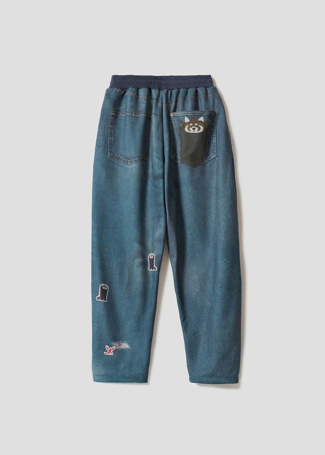 Ikaku | Faux Denim Sweatpants - Image 2