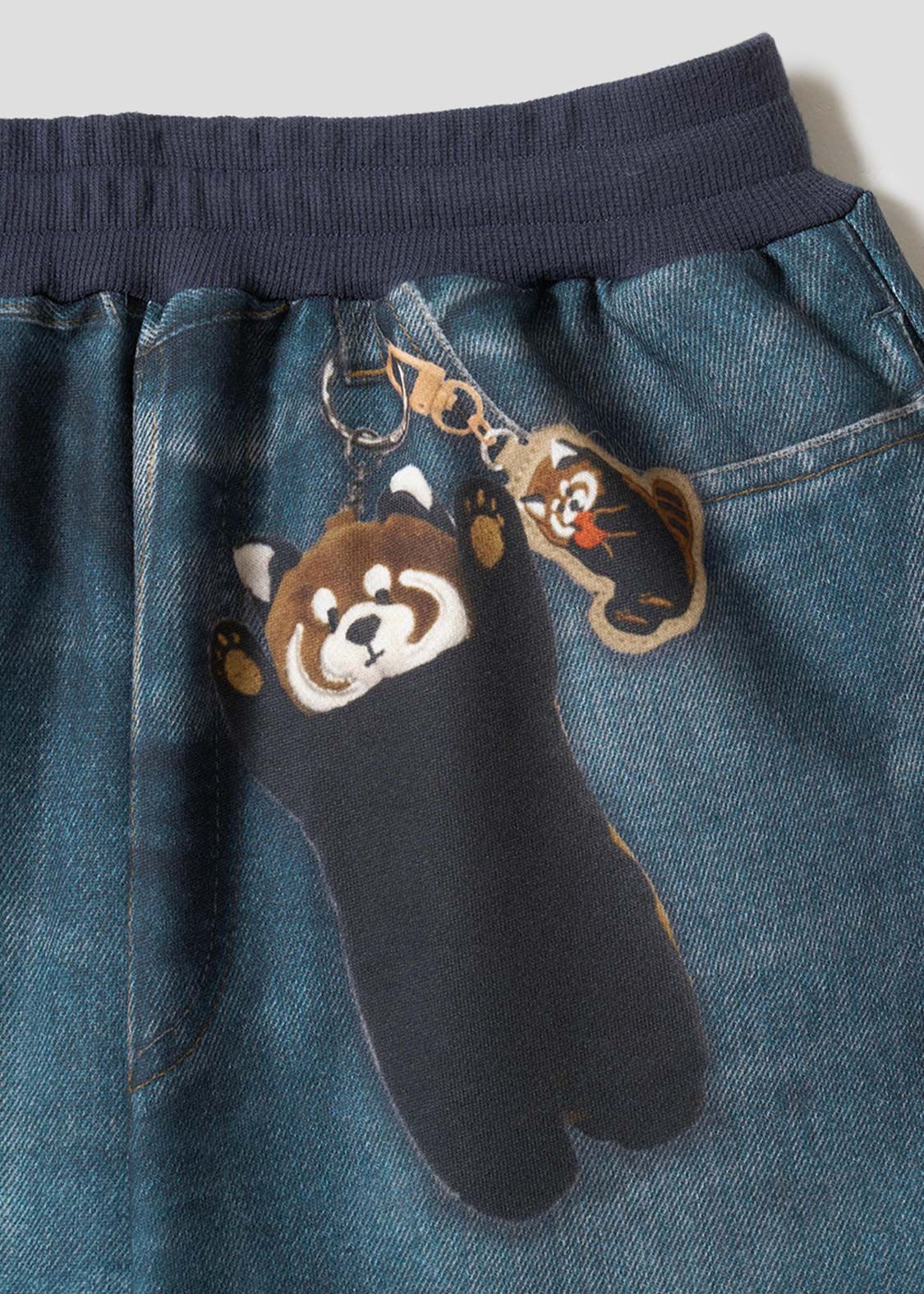 Ikaku | Faux Denim Sweatpants - Image 3