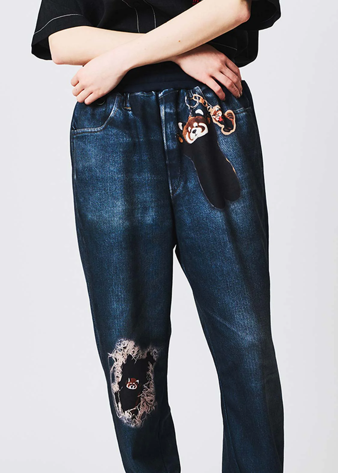 Ikaku | Faux Denim Sweatpants - Image 6