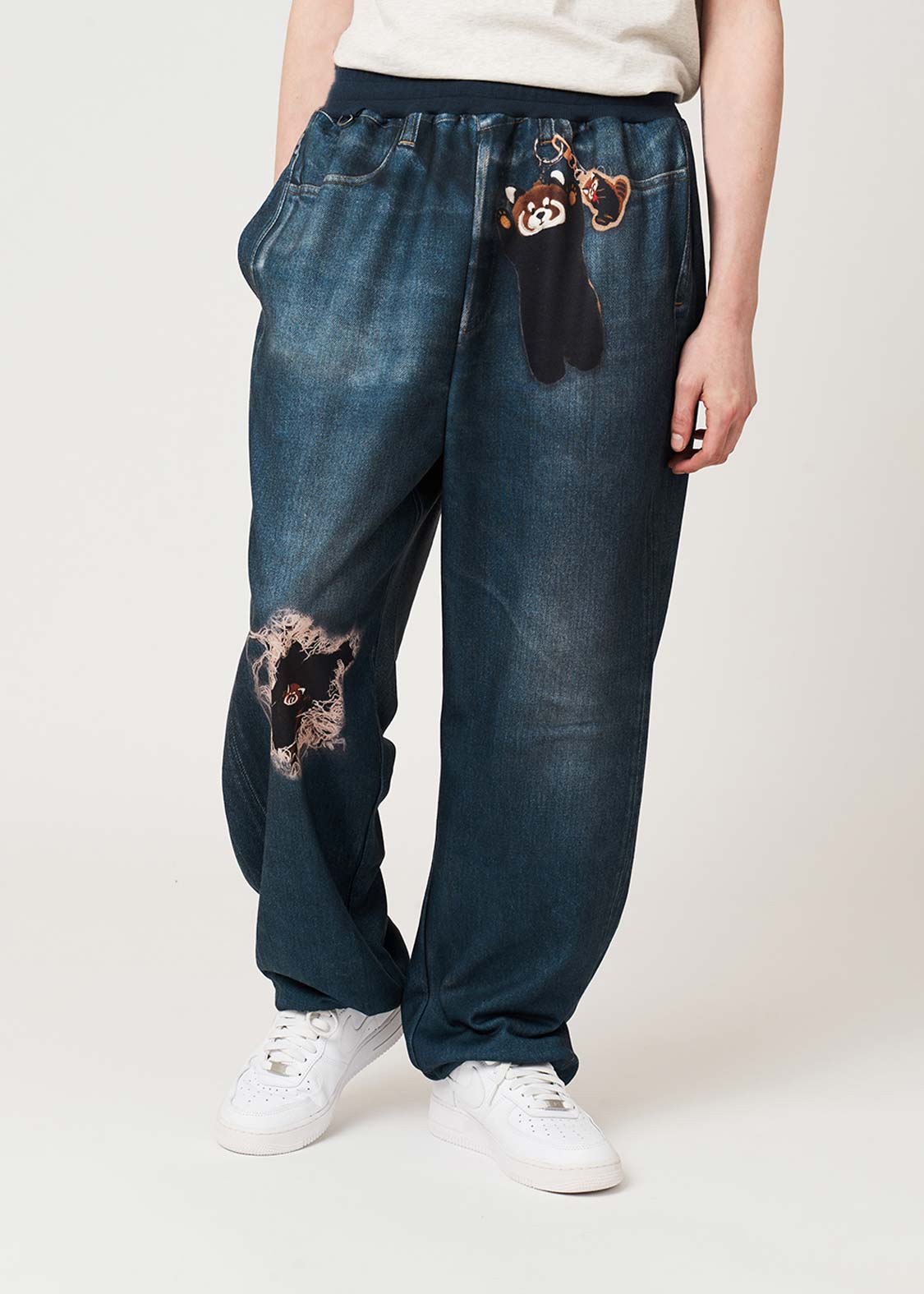 Ikaku | Faux Denim Sweatpants - Image 7