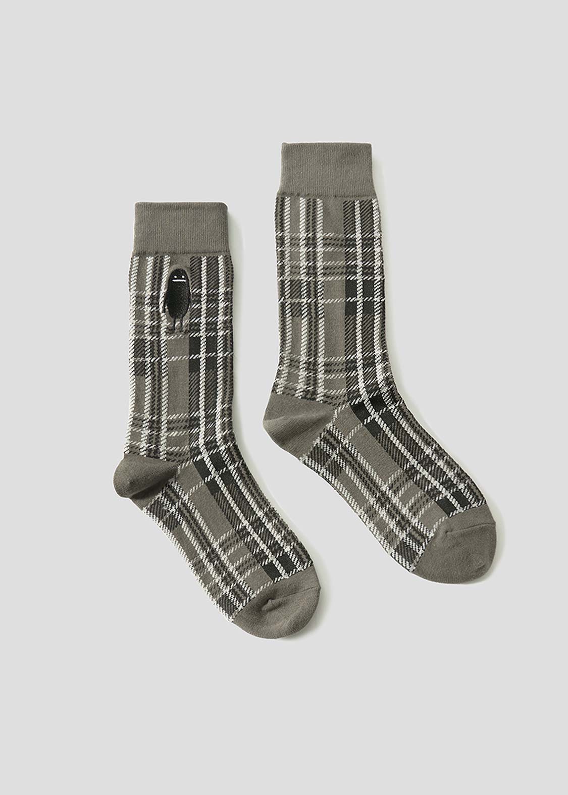 Beautiful Shadow Check | Long Socks - Image 2