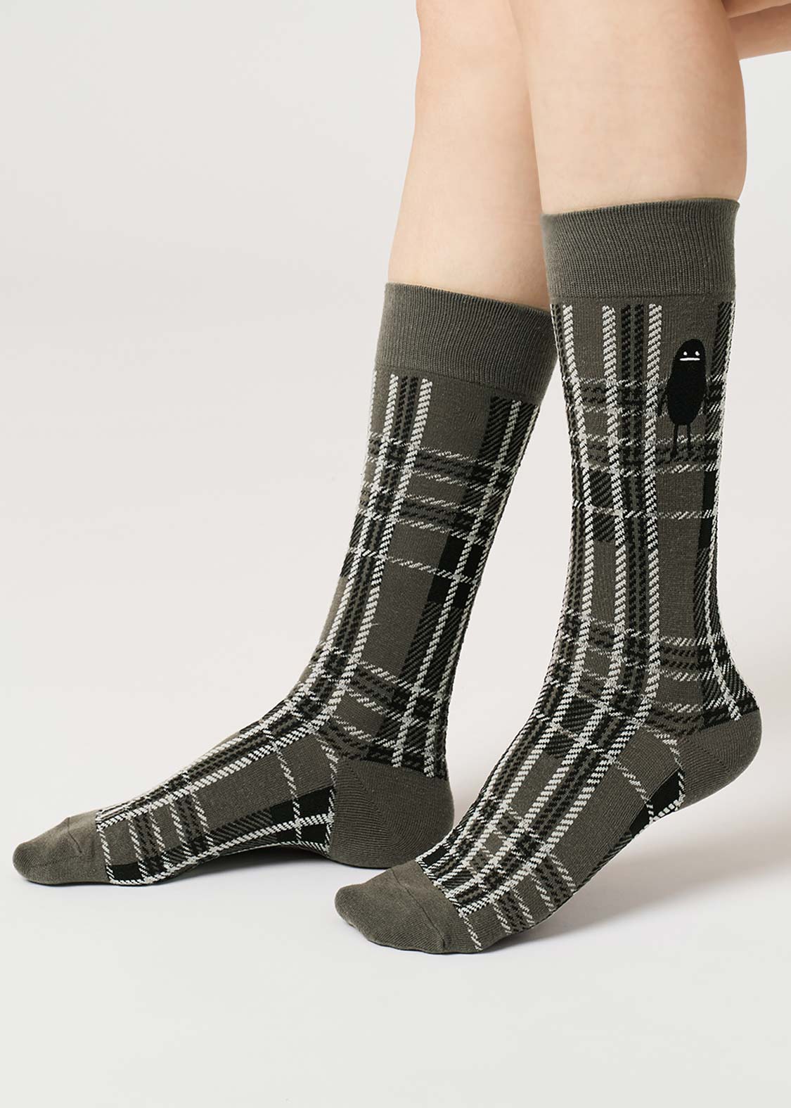 Beautiful Shadow Check | Long Socks - Image 9