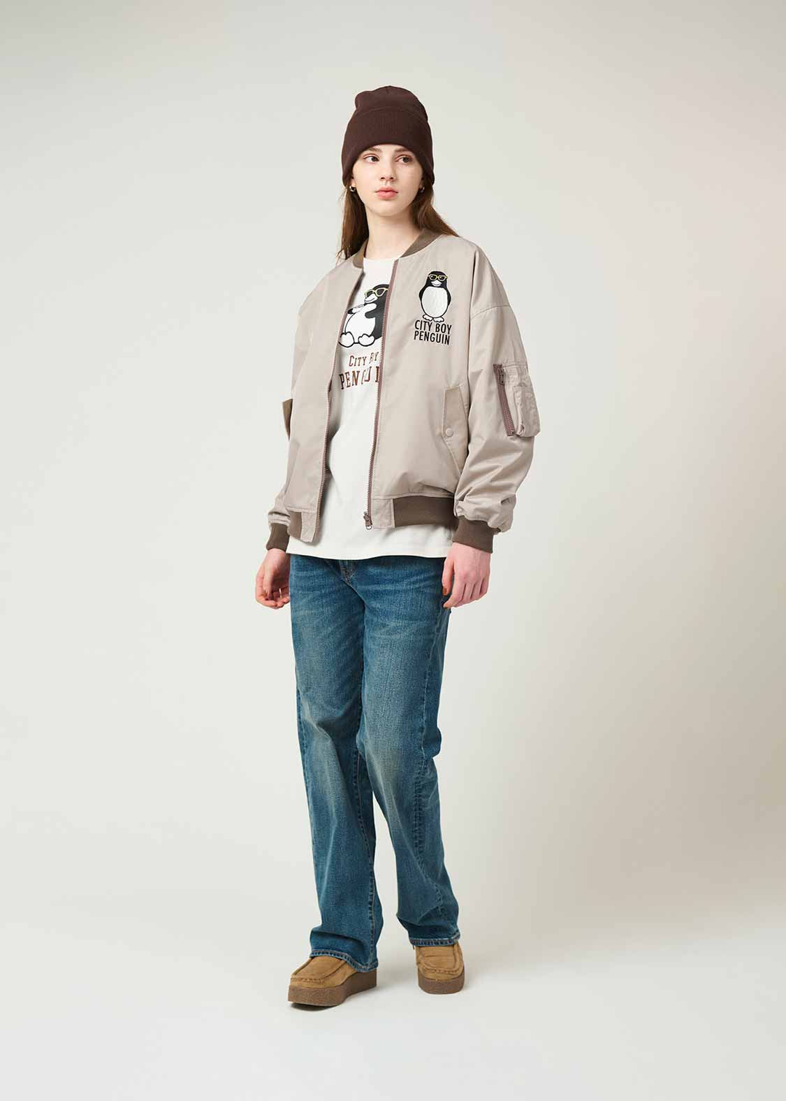 Reversible MA1 (City boy Penguin Coffee Time) - Image 2