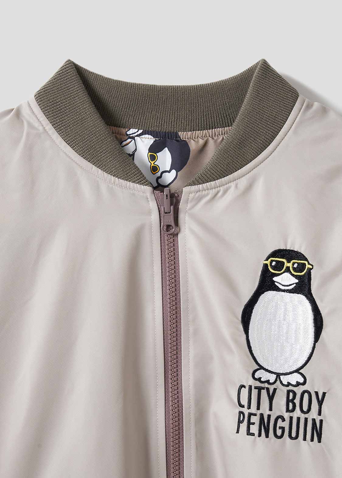 Reversible MA1 (City boy Penguin Coffee Time) - Image 4