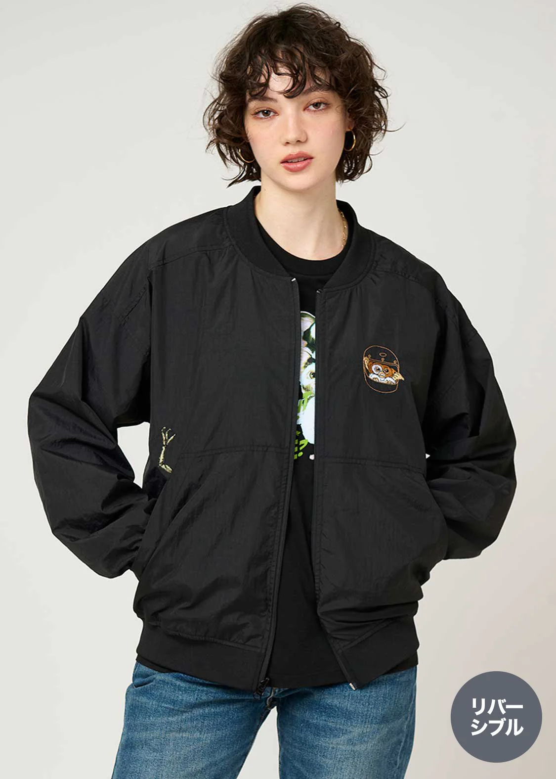 GREMLINS Drop Shoulder Reversible Blouson (GREMLINS_Gizmo Helmet) - Image 10