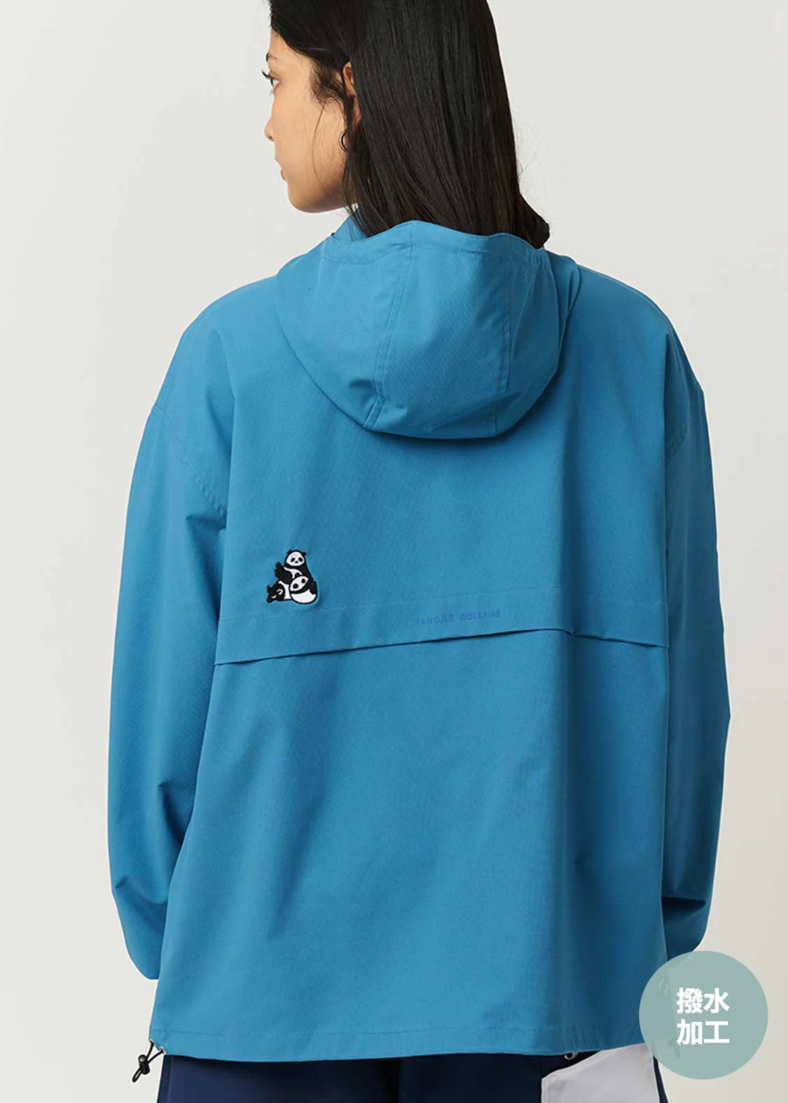 Rolling Pandas Symbolic | Water-Repellent Zip Hoodie - Image 6