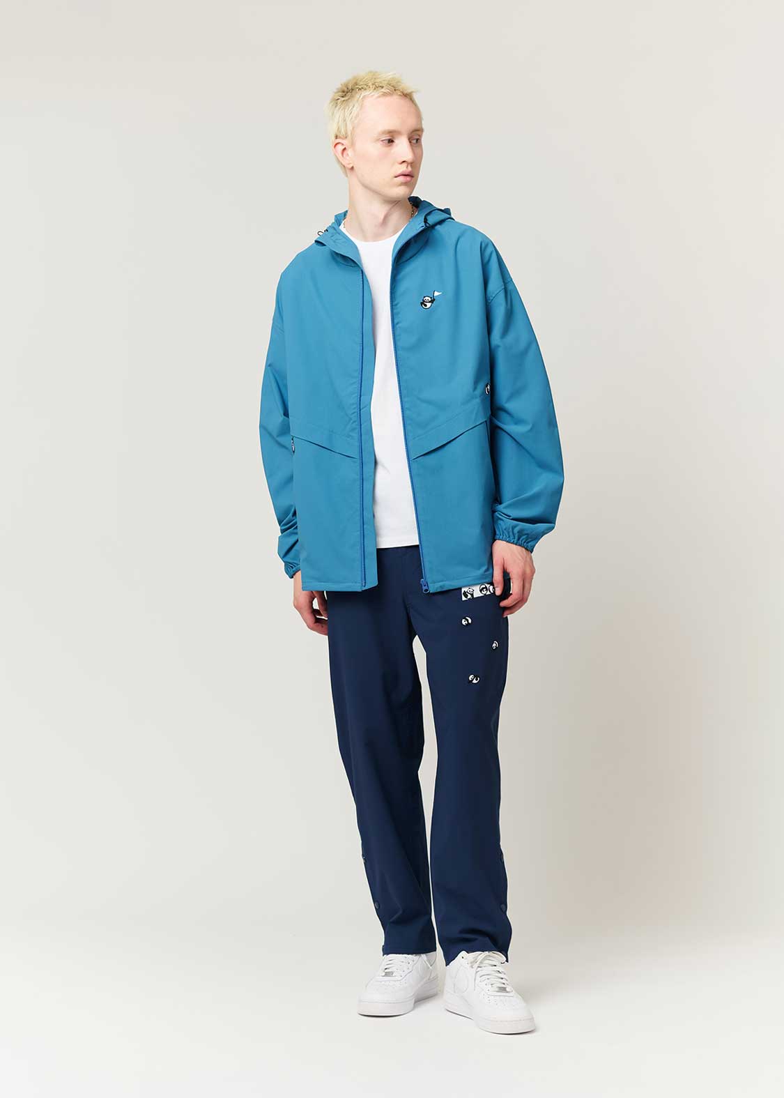 Rolling Pandas Symbolic | Water-Repellent Zip Hoodie - Image 8