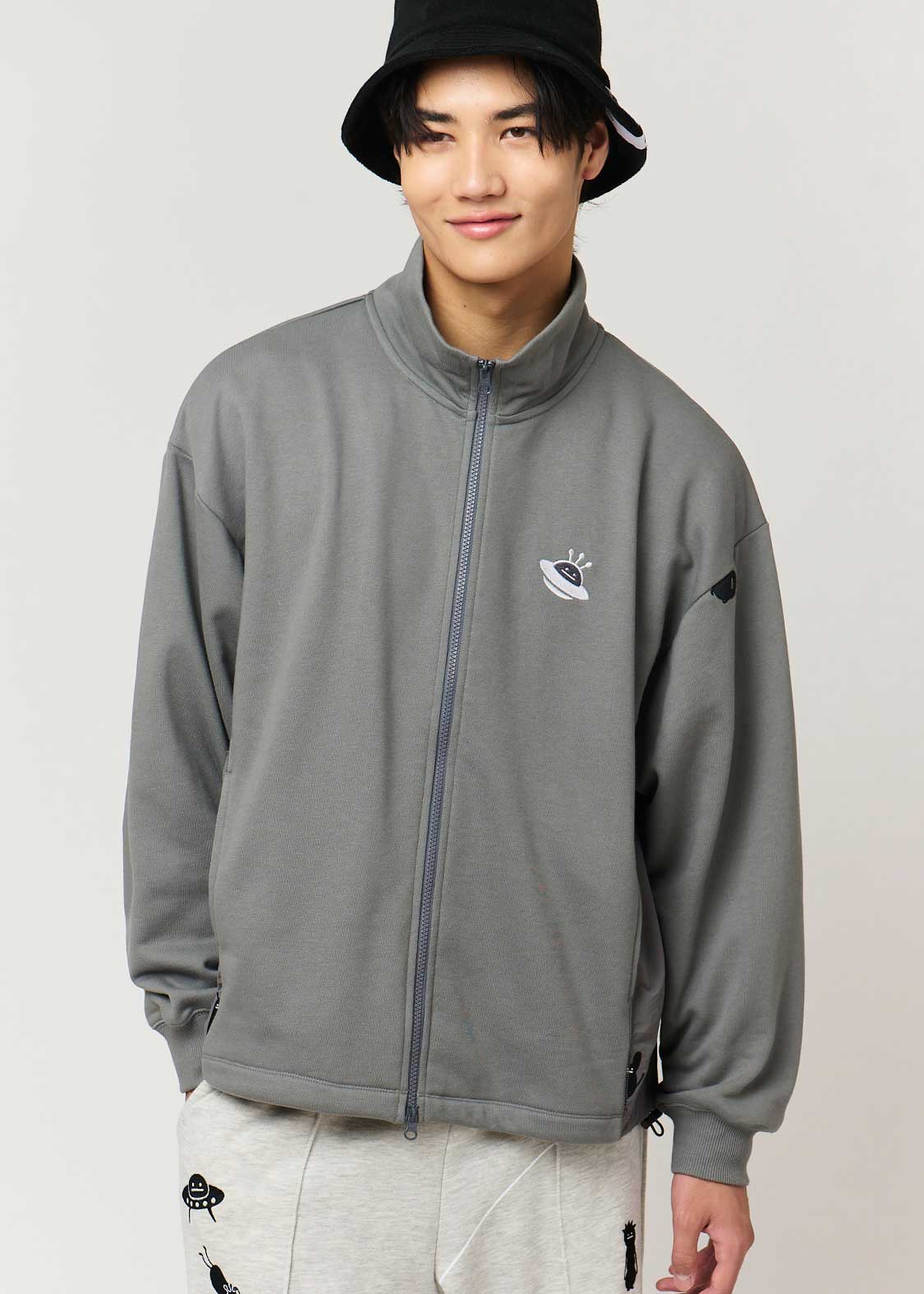 Beautiful Shadow Aliens | Fleece Stand-Up Zip Blouson - Image 7