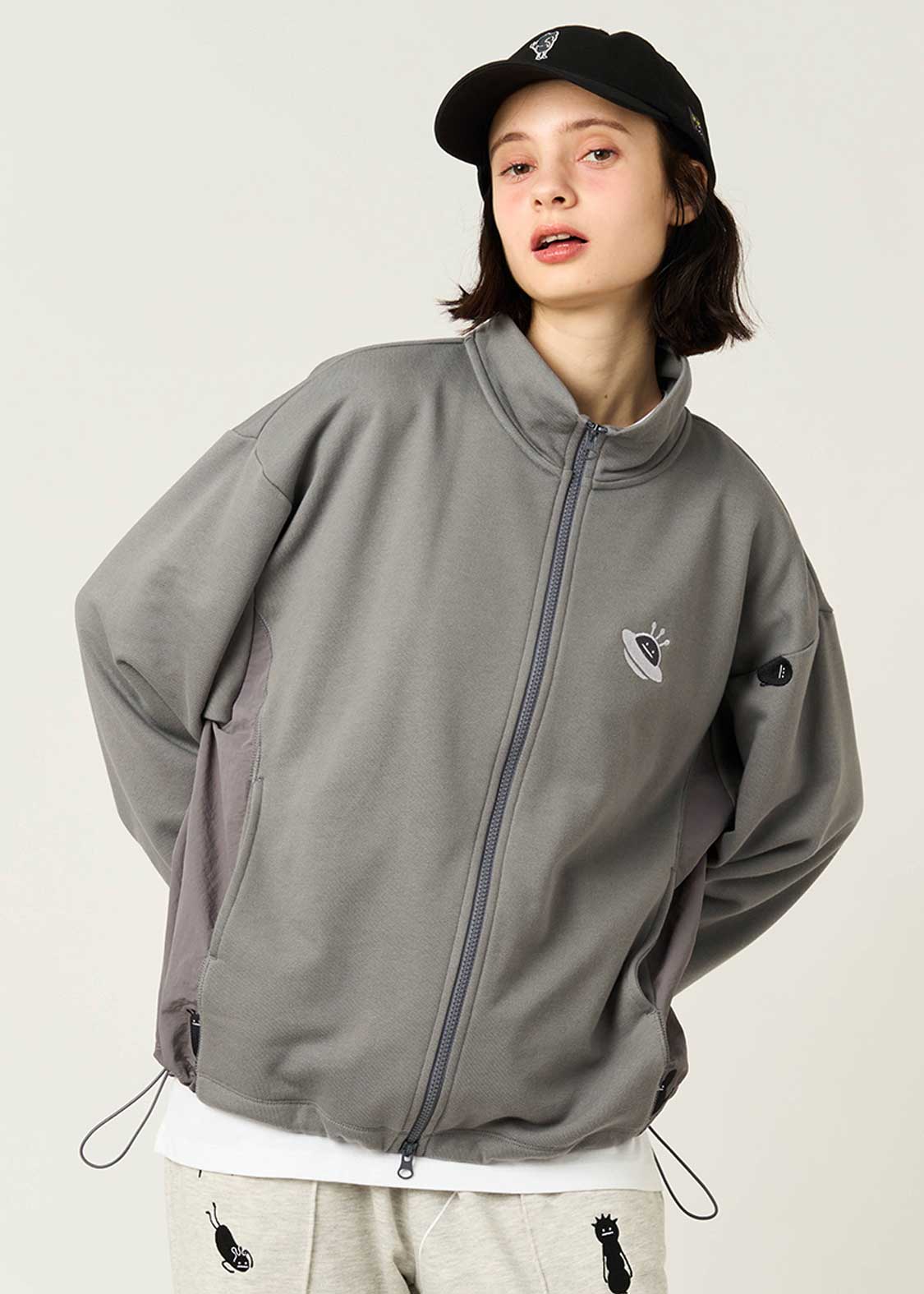 Beautiful Shadow Aliens | Fleece Stand-Up Zip Blouson - Image 9