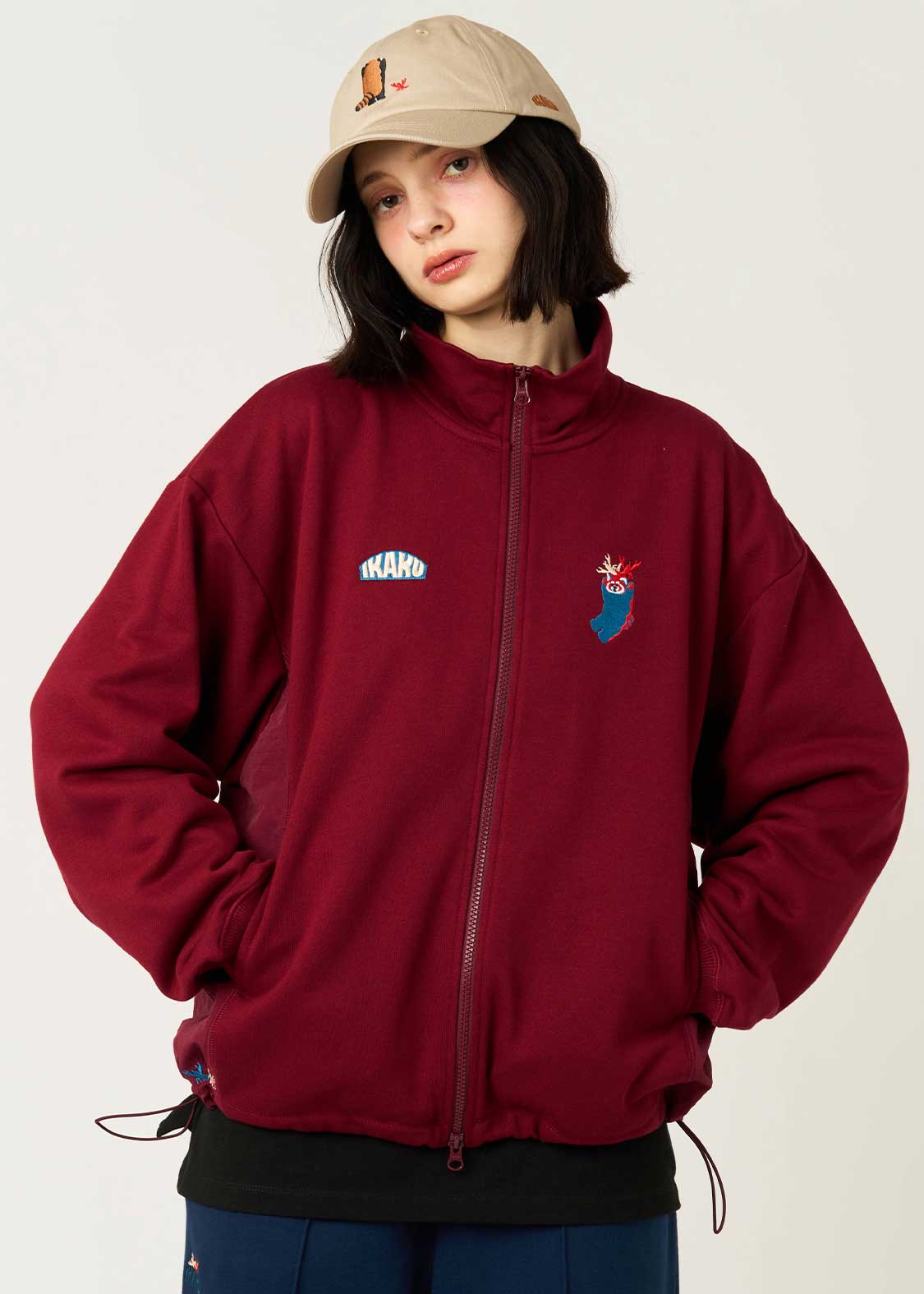 Ikaku Crayfish | Fleece Stand-Up Zip Blouson - Image 9
