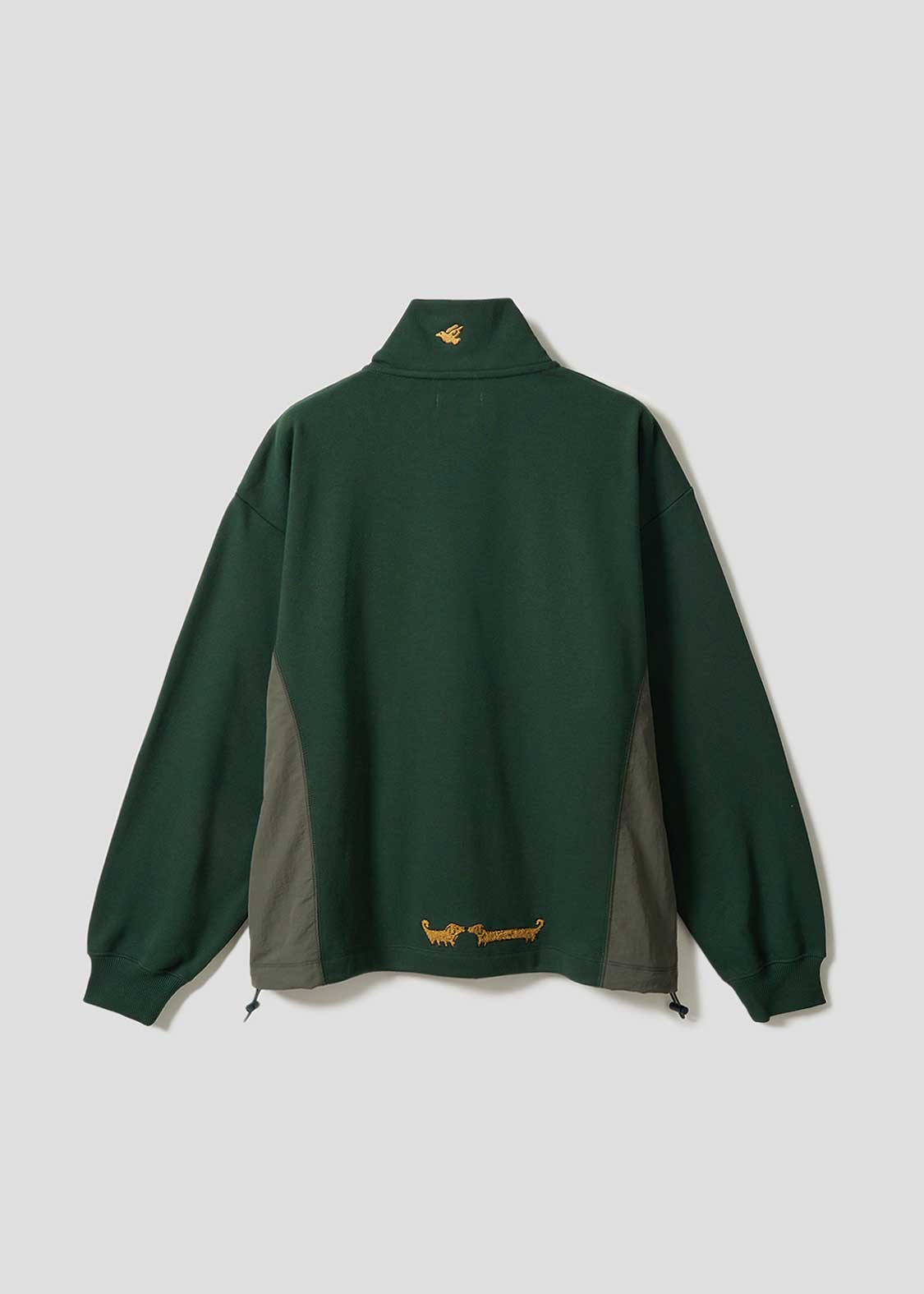Painted Nagasugiru Inu | Fleece Stand-Up Zip Blouson - Image 2