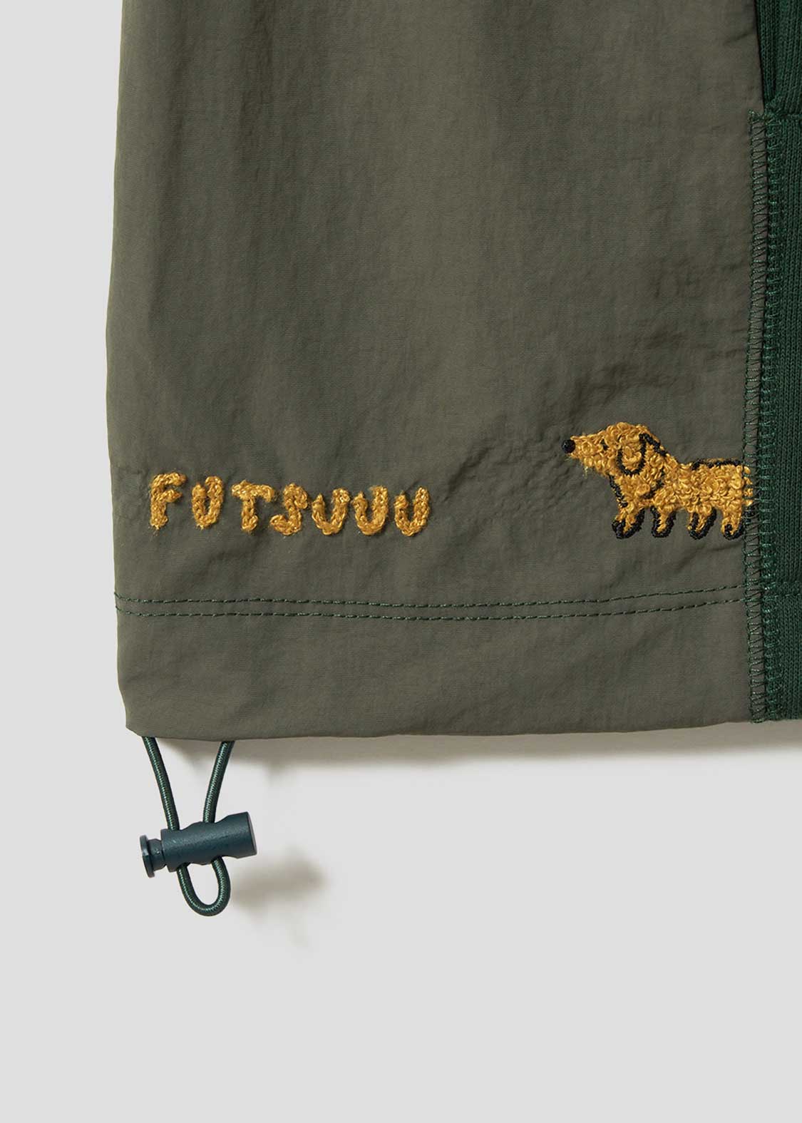 Painted Nagasugiru Inu | Fleece Stand-Up Zip Blouson - Image 3
