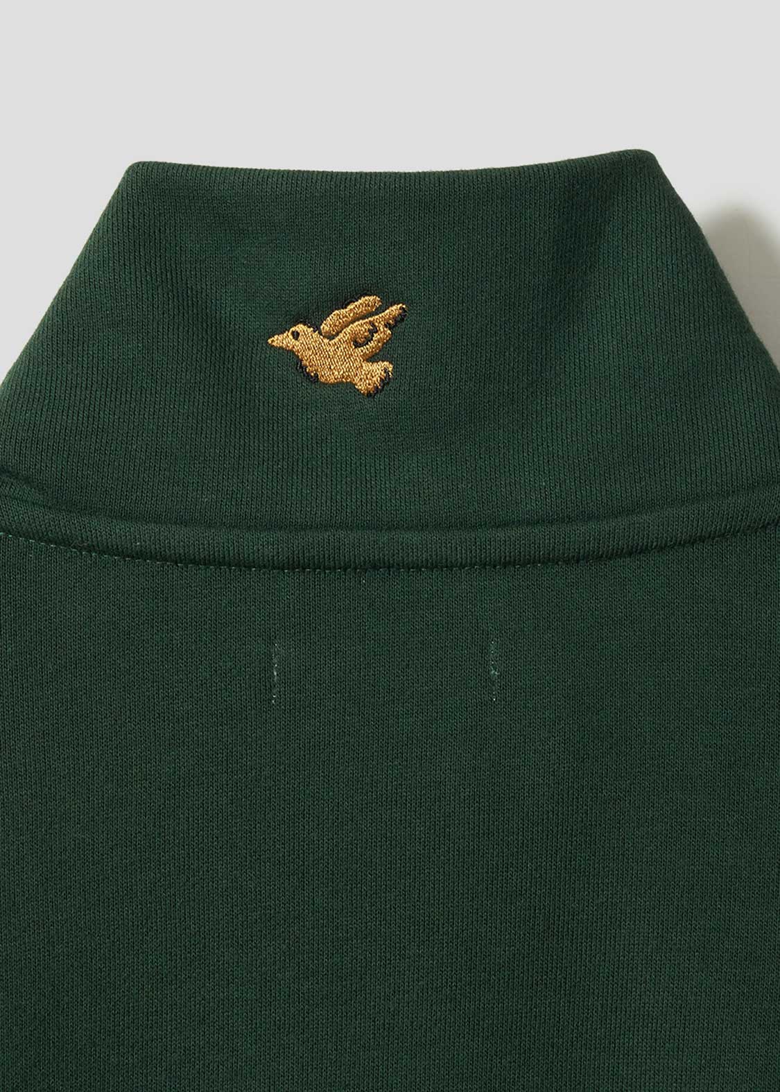 Painted Nagasugiru Inu | Fleece Stand-Up Zip Blouson - Image 4