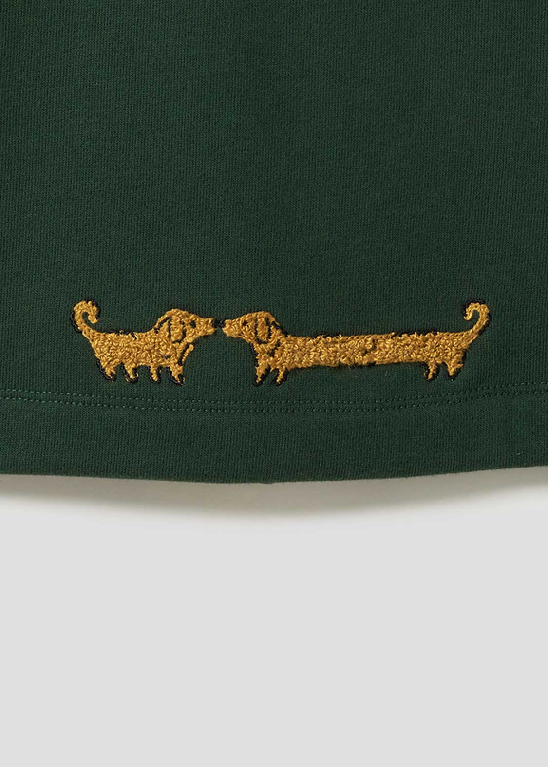 Painted Nagasugiru Inu | Fleece Stand-Up Zip Blouson - Image 5