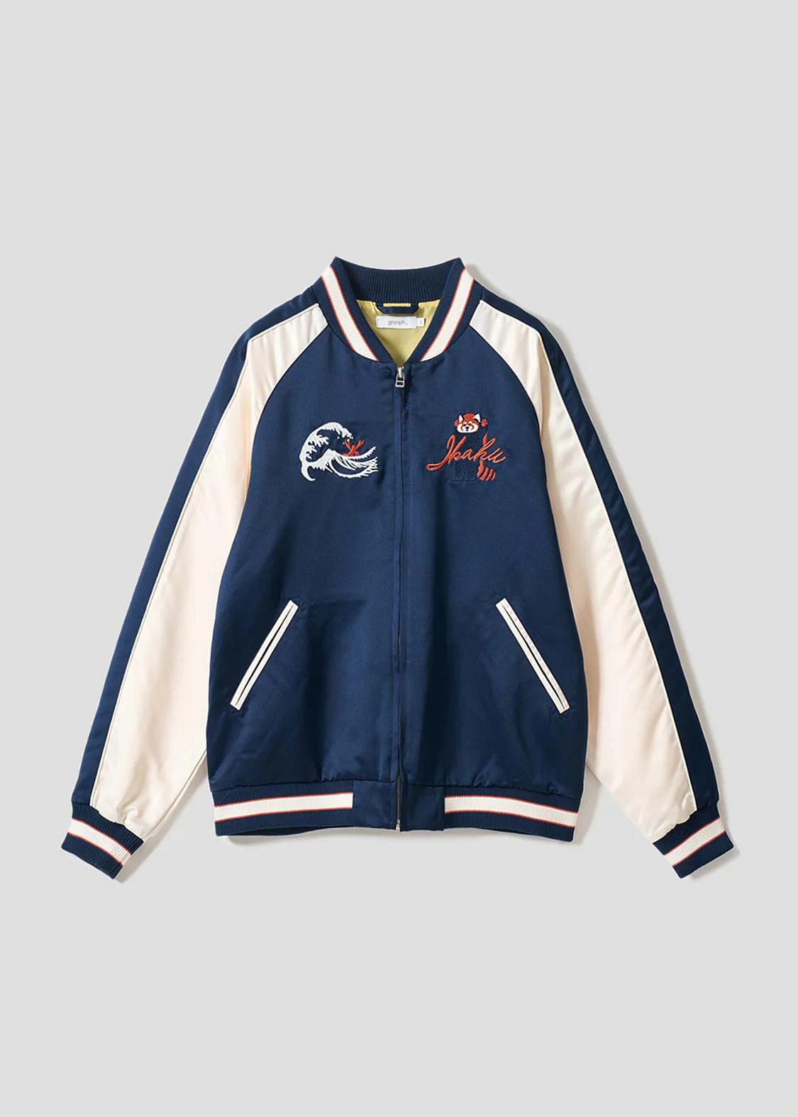 Ikaku Wave Landscape | Sukajan Jacket - Image 2