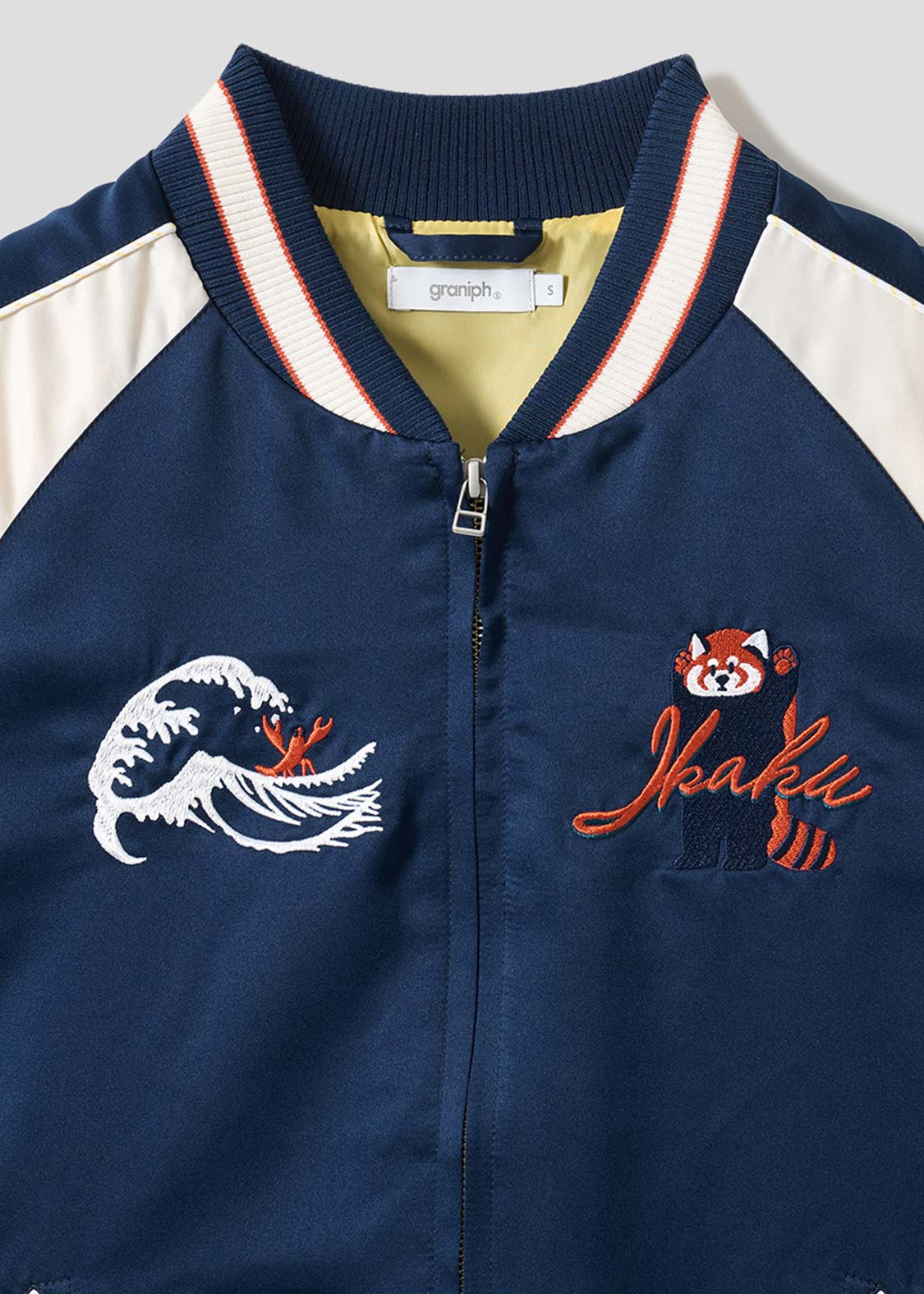 Ikaku Wave Landscape | Sukajan Jacket - Image 4