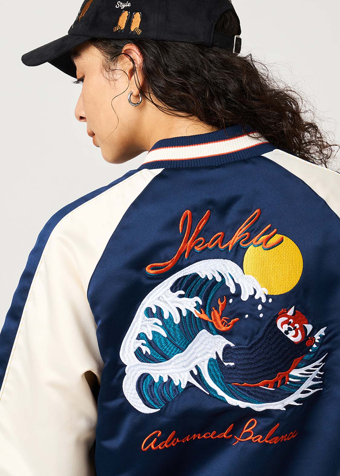 Ikaku Wave Landscape | Sukajan Jacket - Image 6