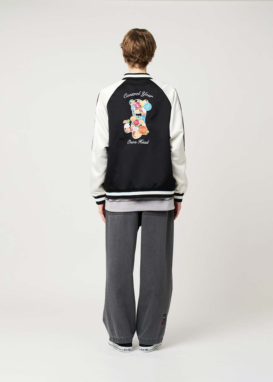 Japanese Flower Control Bear | Sukajan Jacket - Image 8