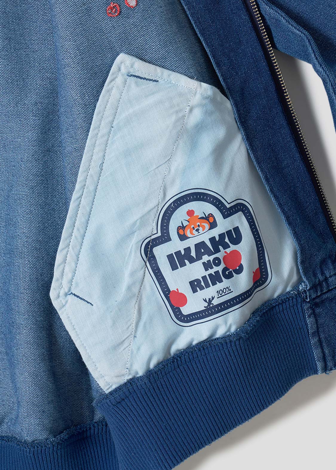 Ikaku Noringo | Denim Zip Blouson - Image 5