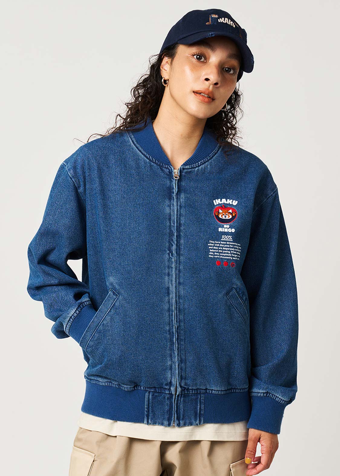 Ikaku Noringo | Denim Zip Blouson - Image 6