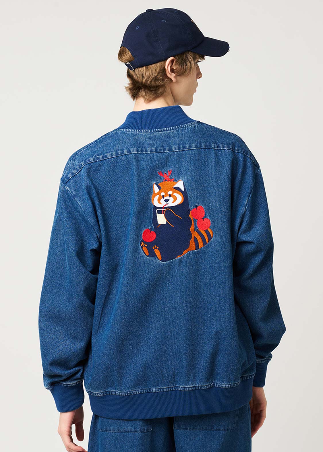 Ikaku Noringo | Denim Zip Blouson - Image 7