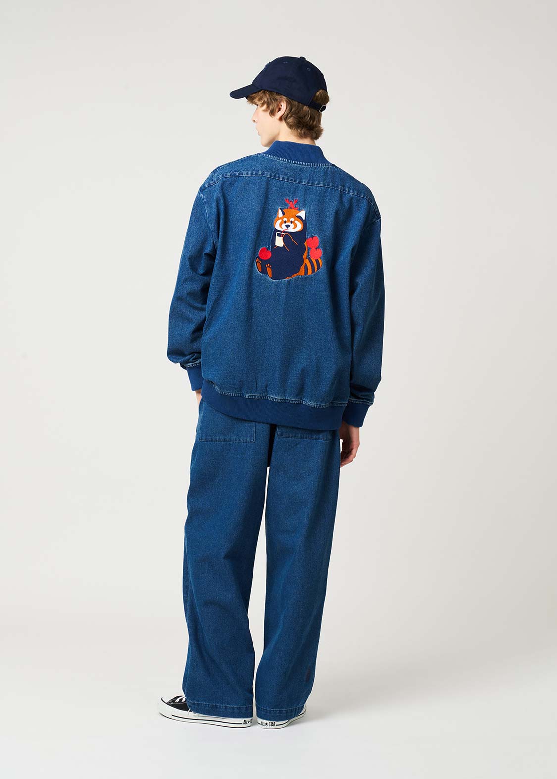 Ikaku Noringo | Denim Zip Blouson - Image 8