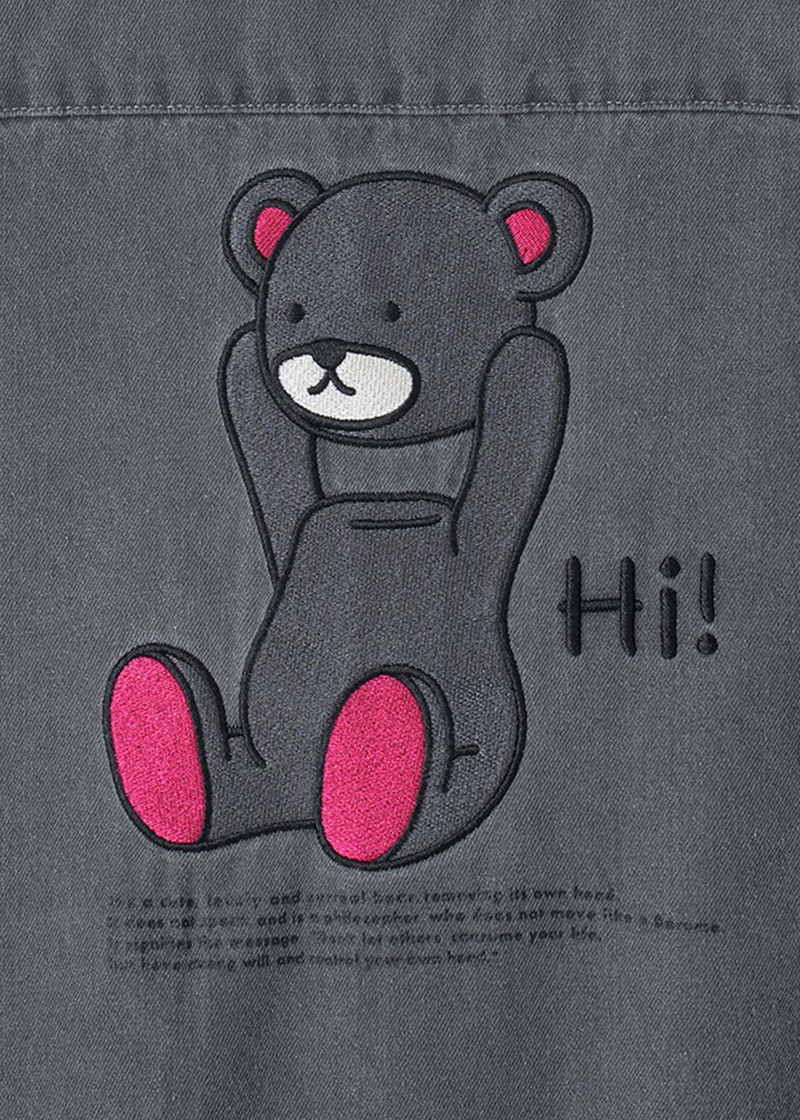 Control Bear | Denim Zip Blouson - Image 3
