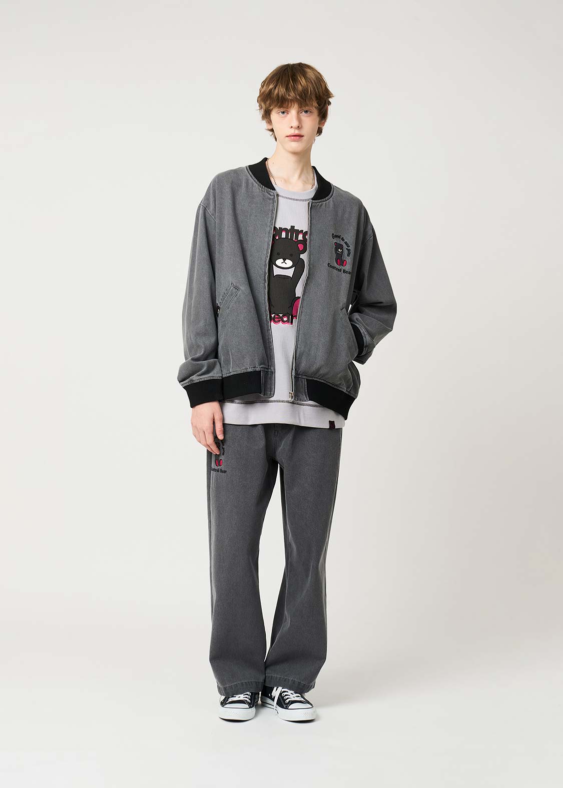 Control Bear | Denim Zip Blouson - Image 8