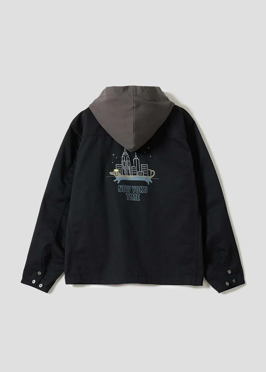 Nagasugiru Inu New York Time | Hooded Coverall - Image 2