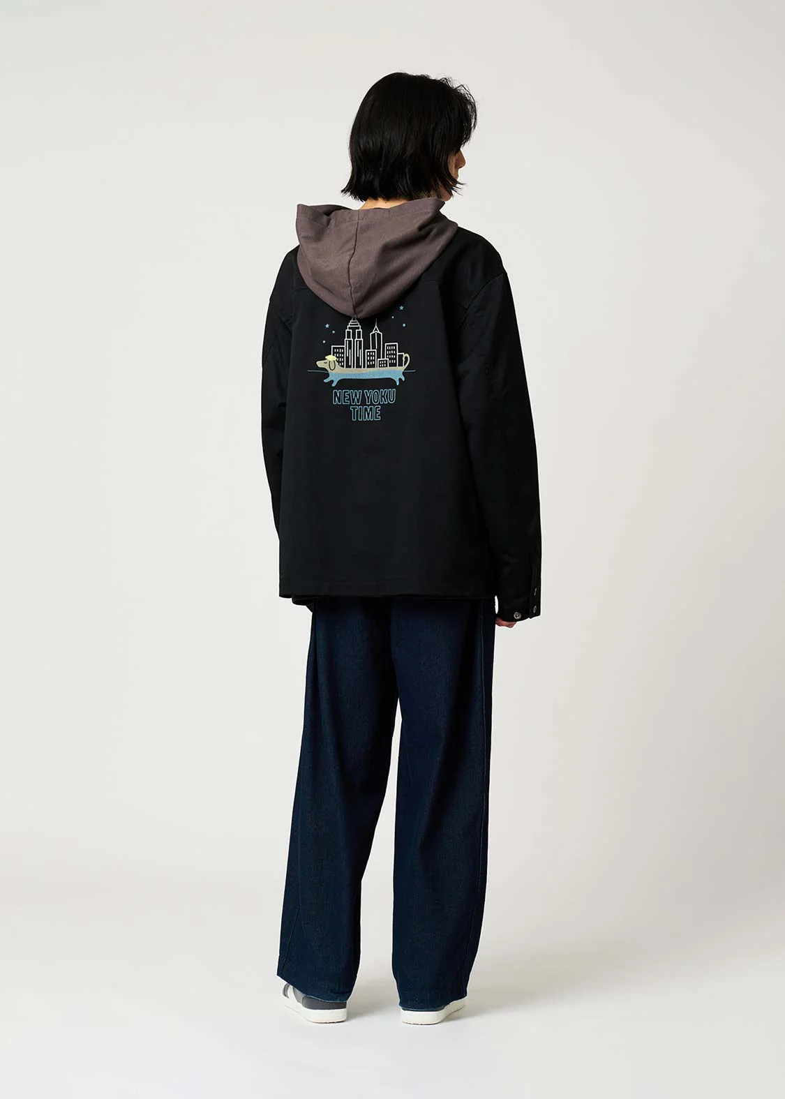Nagasugiru Inu New York Time | Hooded Coverall - Image 8