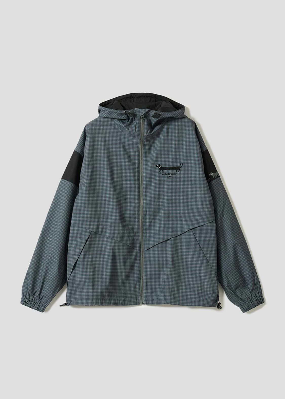 Nagasugiru Inu | Check Hooded Blouson