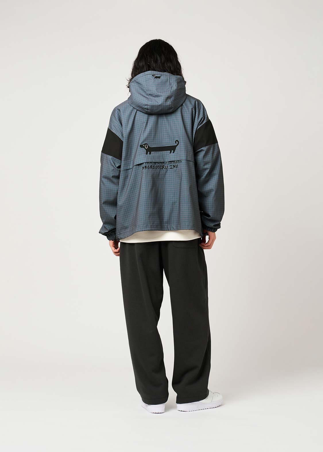 Nagasugiru Inu | Check Hooded Blouson - Image 8