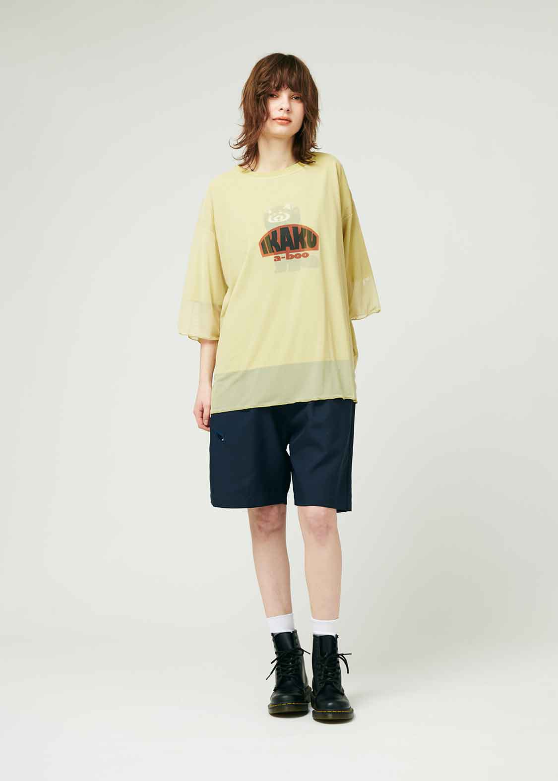 Sheer Layered Short Sleeve Tee (Ikaku a-boo) - Image 9