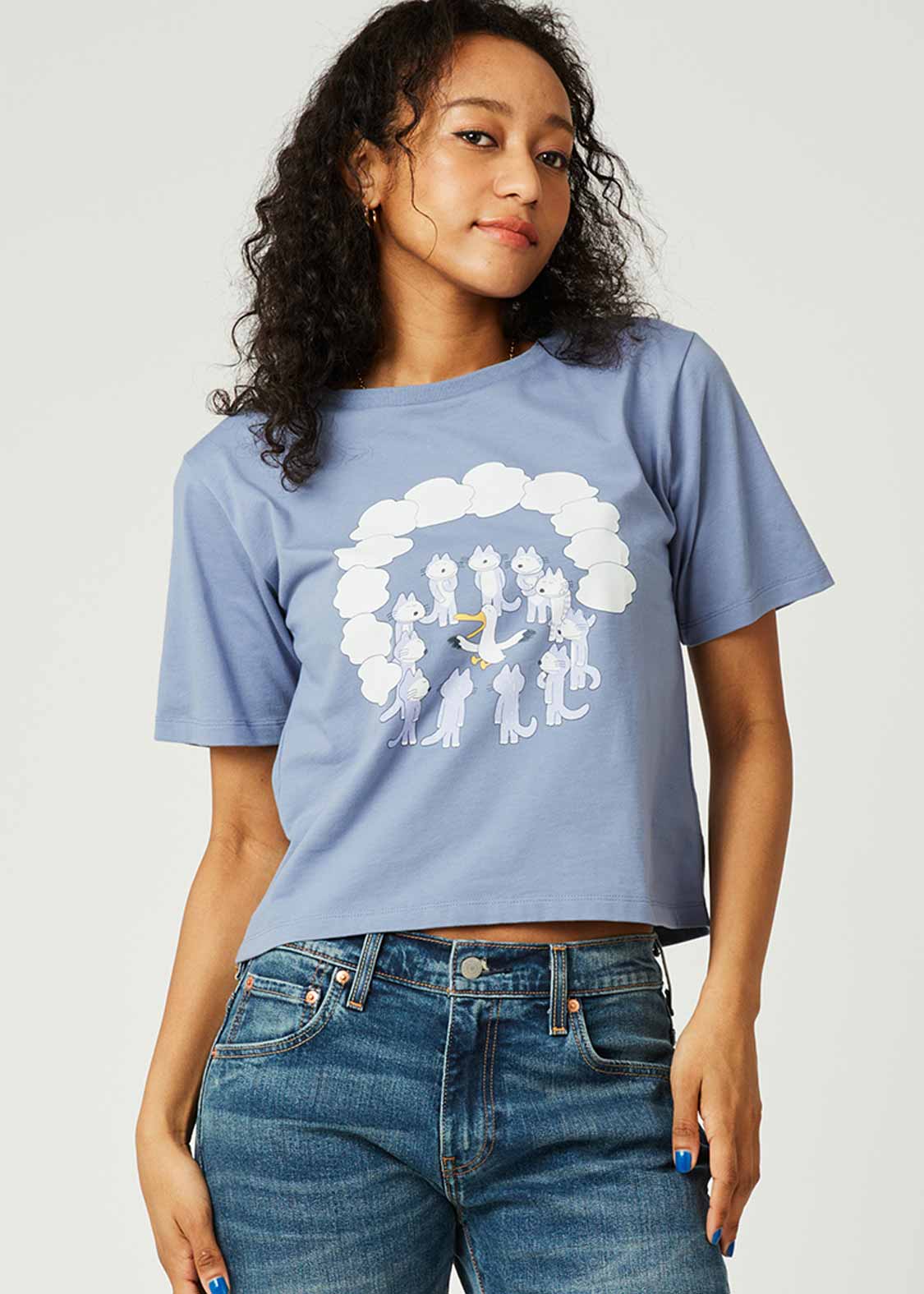 11 Piki no Neko Compact Short Sleeve Tee (11 Piki no Neko_Roasted whole bird) - Image 10