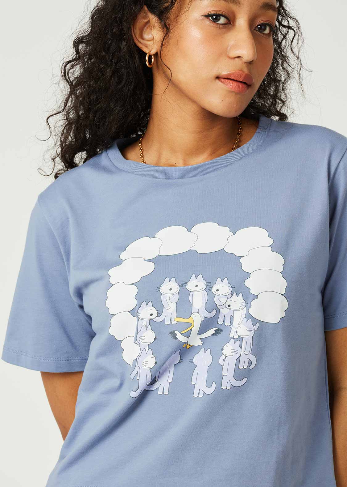 11 Piki no Neko Compact Short Sleeve Tee (11 Piki no Neko_Roasted whole bird) - Image 7