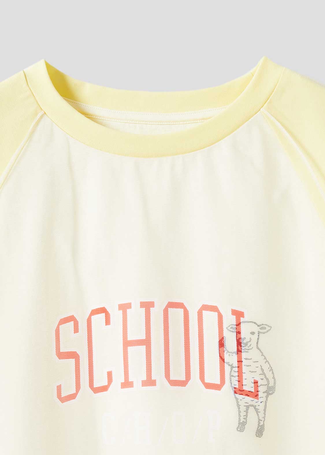 Sheer Layered Raglan Sleeve Tee (School of Chop) - Image 4