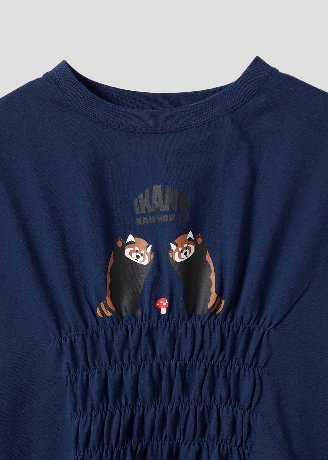 Shirring Short Sleeve Tee (Ikaku Nanikore) - Image 4